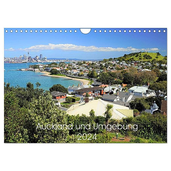 Auckland und Umgebung 2024 (Wandkalender 2024 DIN A4 quer), CALVENDO Monatskalender, NZ DOT Photos Ltd.