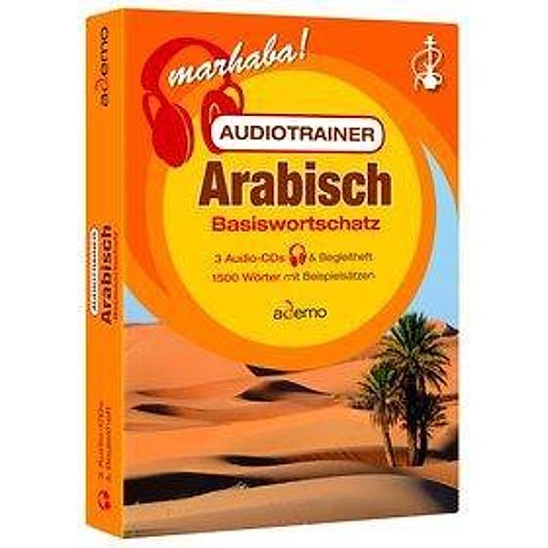 Audiotrainer Arabisch Basiswortschatz, 3 Audio-CDs + Begleitheft, ademo Verlag