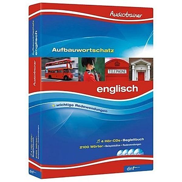 Audiotrainer Aufbauwortschatz Englisch, m. 4 Audio-CD, m. 1 Buch, 1 Audio-CD, dnf-Verlag GmbH