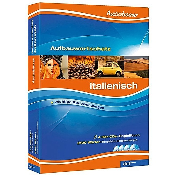 Audiotrainer Aufbauwortschatz Italienisch, m. 4 Audio-CD, m. 1 Buch,1 Audio-CD, dnf-Verlag GmbH