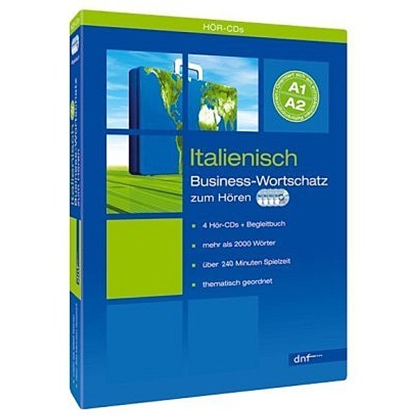 Audiotrainer Business-Wortschatz Italienisch, m. 4 Audio-CD, m. 1 Buch,1 Audio-CD, dnf-Verlag GmbH