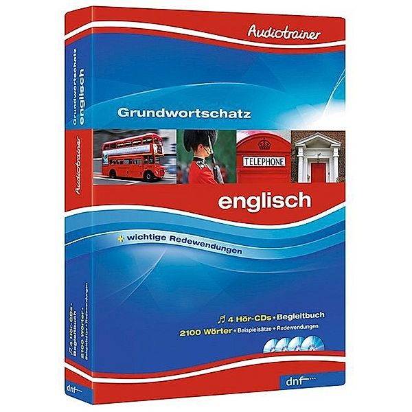 Audiotrainer Grundwortschatz Englisch, m. 4 Audio-CD, m. 1 Buch,1 Audio-CD, dnf-Verlag GmbH