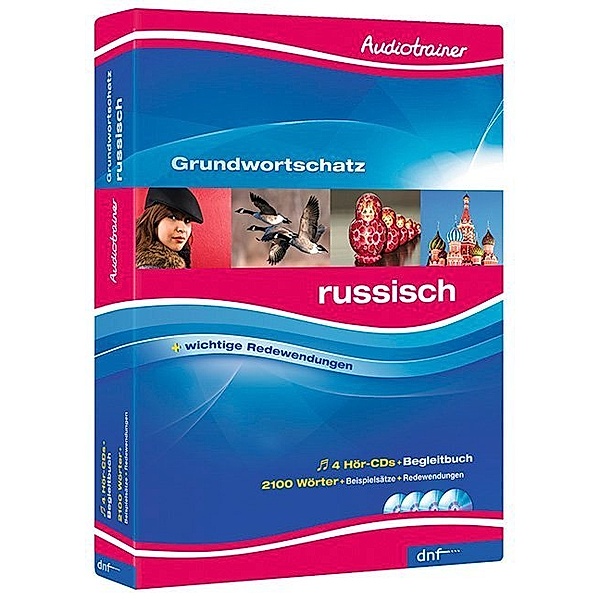 Audiotrainer Grundwortschatz Russisch, m. 4 Audio-CD, m. 1 Buch,1 Audio-CD, dnf-Verlag GmbH