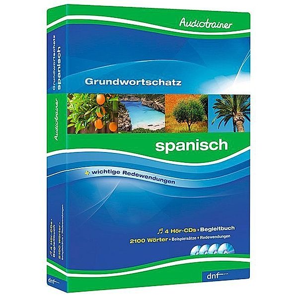 Audiotrainer Grundwortschatz Spanisch, m. 4 Audio-CD, m. 1 Buch,1 Audio-CD, dnf-Verlag GmbH