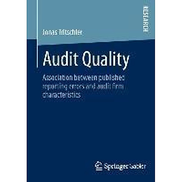 Audit Quality, Jonas Tritschler