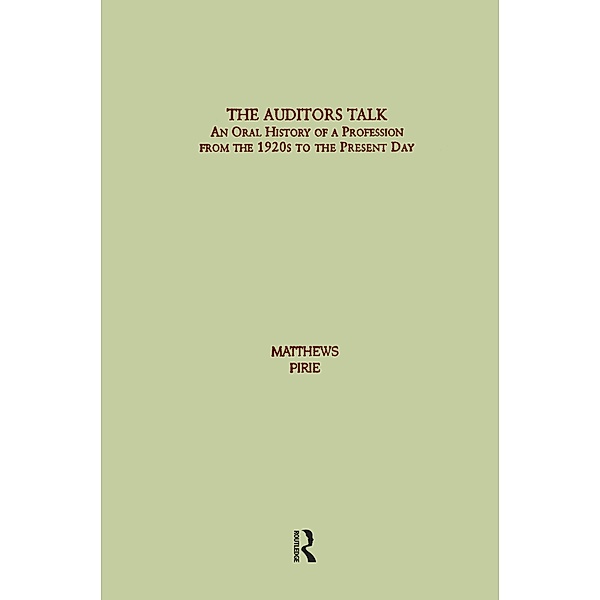 Auditor's Talk, Jim Pirie, Derek Matthews