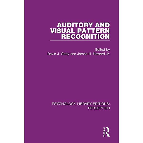 Auditory and Visual Pattern Recognition