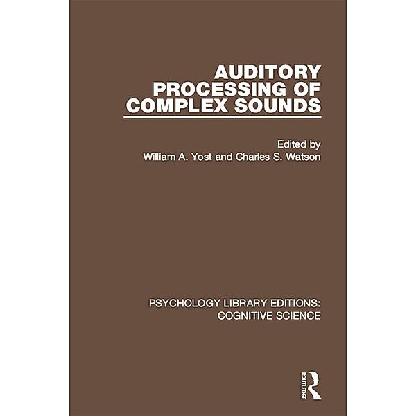 Auditory Processing of Complex Sounds