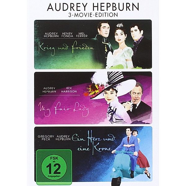 Audrey Hepburn - 3-Movie-Edition, Stanley Holloway Mel Ferrer Eddie Albert