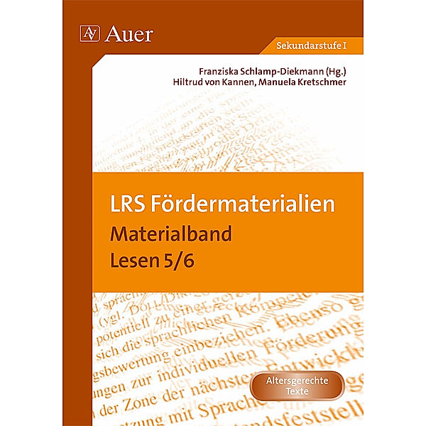 Auer LRS-Programm / Materialband: Lesen 5/6