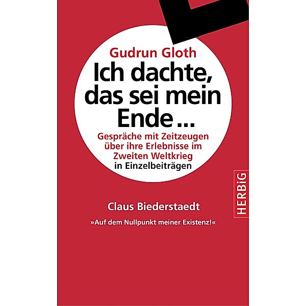 Auf dem Nullpunkt meiner Existenz, Claus Biederstaedt