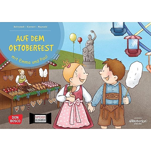 Auf dem Oktoberfest mit Emma und Paul. Kamishibai Bildkartenset, Simone Klement, Eva-Maria Maywald