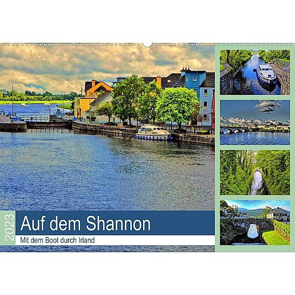 Auf dem Shannon - Mit dem Boot durch Irland (Wandkalender 2023 DIN A2 quer), Christoph Stempel