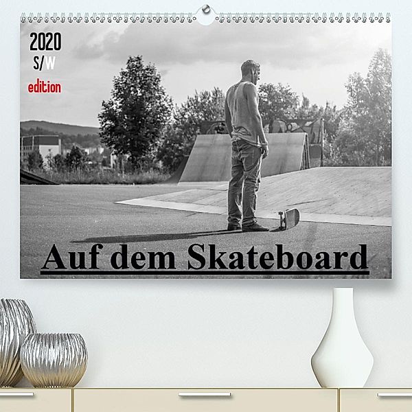 Auf dem Skateboard(Premium, hochwertiger DIN A2 Wandkalender 2020, Kunstdruck in Hochglanz), Michael Wenk