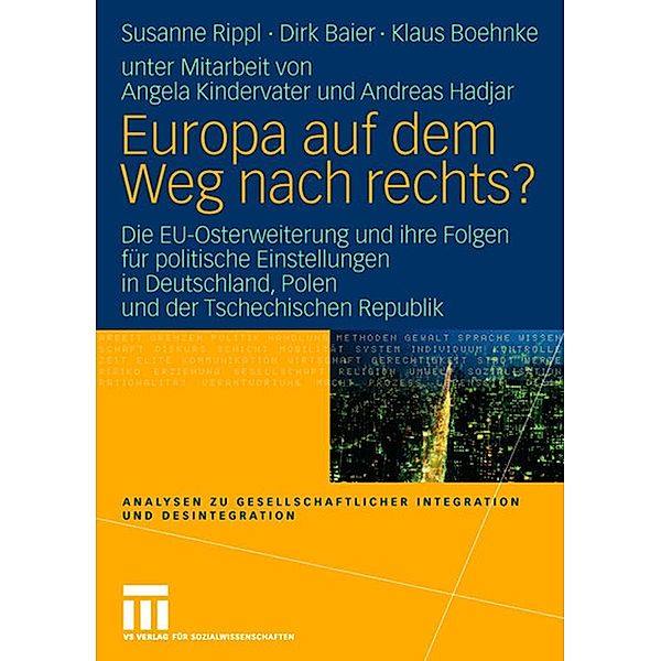 Auf dem Weg nach rechts?, Susanne Rippl, Dirk Baier, Klaus Boehnke