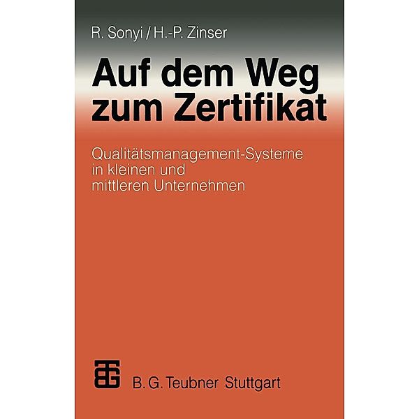 Auf dem Weg zum Zertifikat, Richard Sonyi, Hans-Peter Zinser