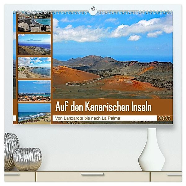 Auf den Kanarischen Inseln (hochwertiger Premium Wandkalender 2025 DIN A2 quer), Kunstdruck in Hochglanz, Calvendo, Klaus Eppele