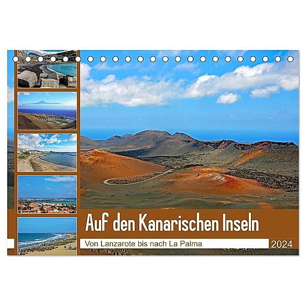 Auf den Kanarischen Inseln (Tischkalender 2024 DIN A5 quer), CALVENDO Monatskalender, Klaus Eppele