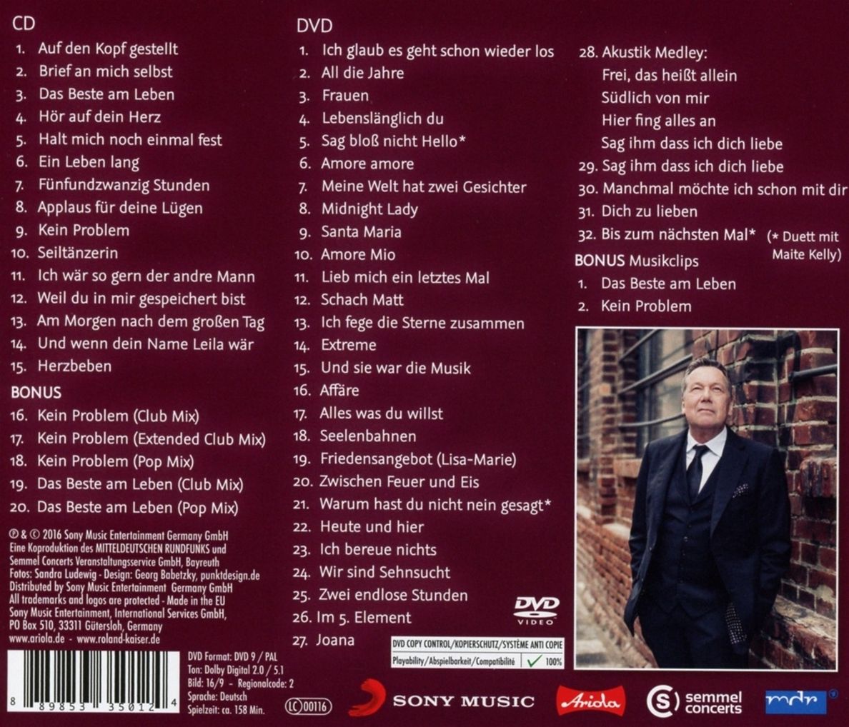 Auf den Kopf gestellt - Die Kaisermania Edition CD+DVD von Roland Kaiser |  Weltbild.de