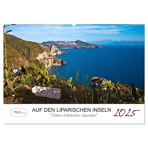 Auf den Liparischen Inseln (Wandkalender 2025 DIN A2 quer), CALVENDO Monatskalender, Calvendo, Urbach & Urbach