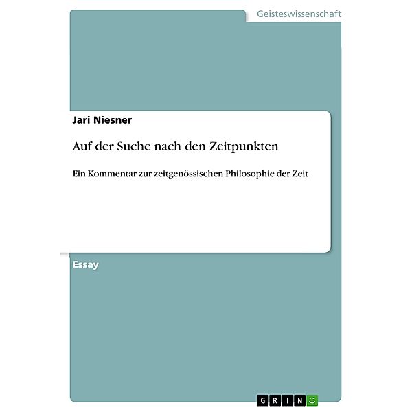 Auf der Suche nach den Zeitpunkten, Jari Niesner