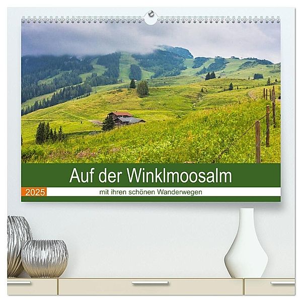 Auf der Winklmoosalm (hochwertiger Premium Wandkalender 2025 DIN A2 quer), Kunstdruck in Hochglanz, Calvendo, Brigitte Dürr