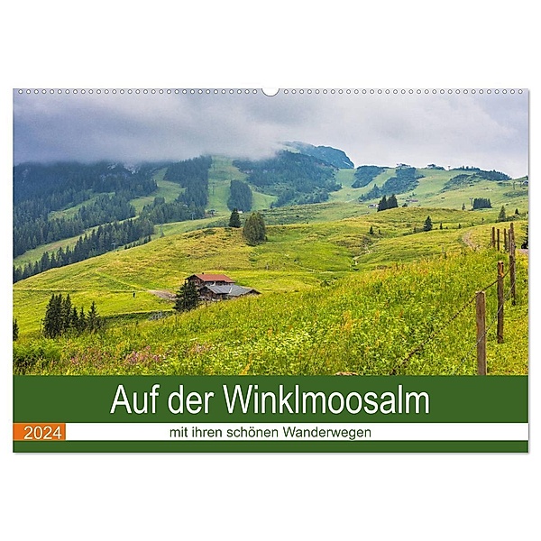 Auf der Winklmoosalm (Wandkalender 2024 DIN A2 quer), CALVENDO Monatskalender, Brigitte Dürr