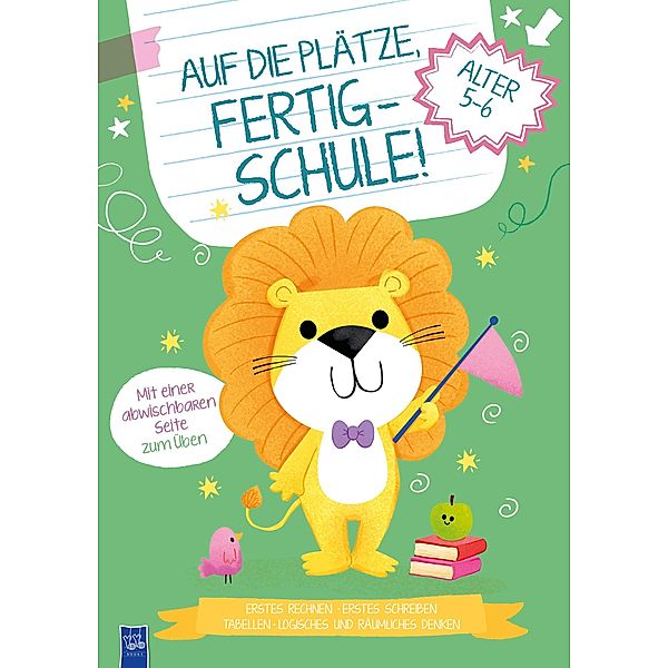 Auf die Plätze, fertig - Schule! 5-6 Jahre (Cover Löwe)