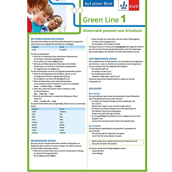 Auf einen Blick / Green Line 1 - 5. Klasse, Auf einen Blick (G8 und G9)