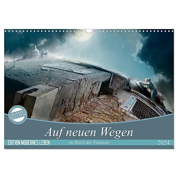Auf neuen Wegen im Reich der Fantasie (Wandkalender 2024 DIN A3 quer), CALVENDO Monatskalender, Brigitte Kuckenberg-Wagner