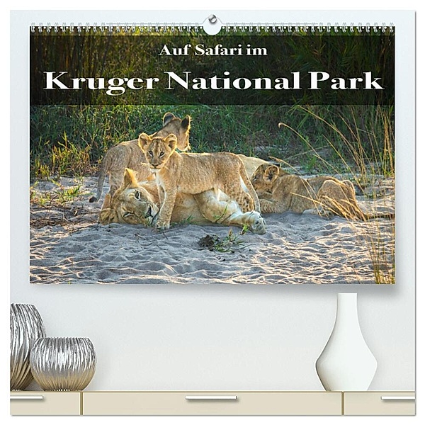 Auf Safari im Kruger National Park (hochwertiger Premium Wandkalender 2024 DIN A2 quer), Kunstdruck in Hochglanz, Stephan Henting