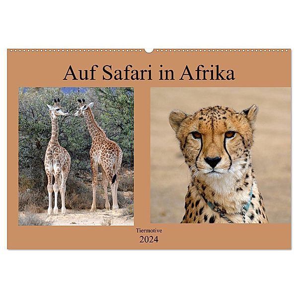 Auf Safari in Afrika (Wandkalender 2024 DIN A2 quer), CALVENDO Monatskalender, Marlen Jürgens