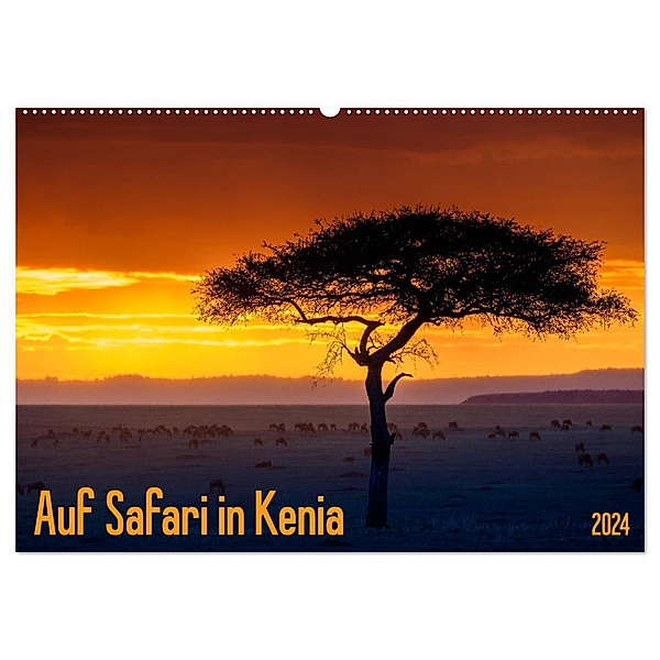 Auf Safari in Kenia 2024 (Wandkalender 2024 DIN A2 quer), CALVENDO Monatskalender, Dr. Gerd-Uwe Neukamp