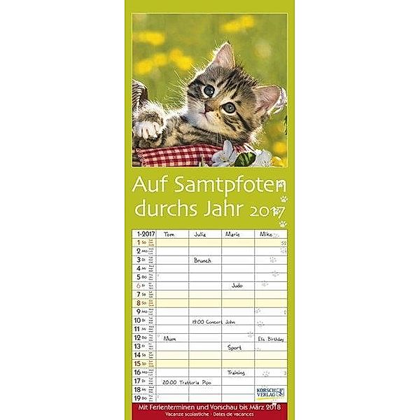 Auf Samtpfoten durch's Jahr 2017