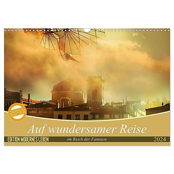 Auf wundersamer Reise im Reich der Fantasie (Wandkalender 2024 DIN A3 quer), CALVENDO Monatskalender, Brigitte Kuckenberg-Wagner