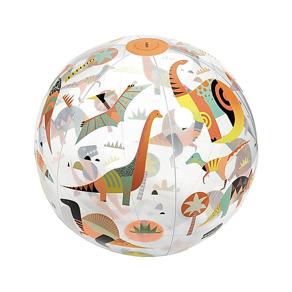 Djeco Aufblasbarer Spielball DINO (Ø35cm) in bunt