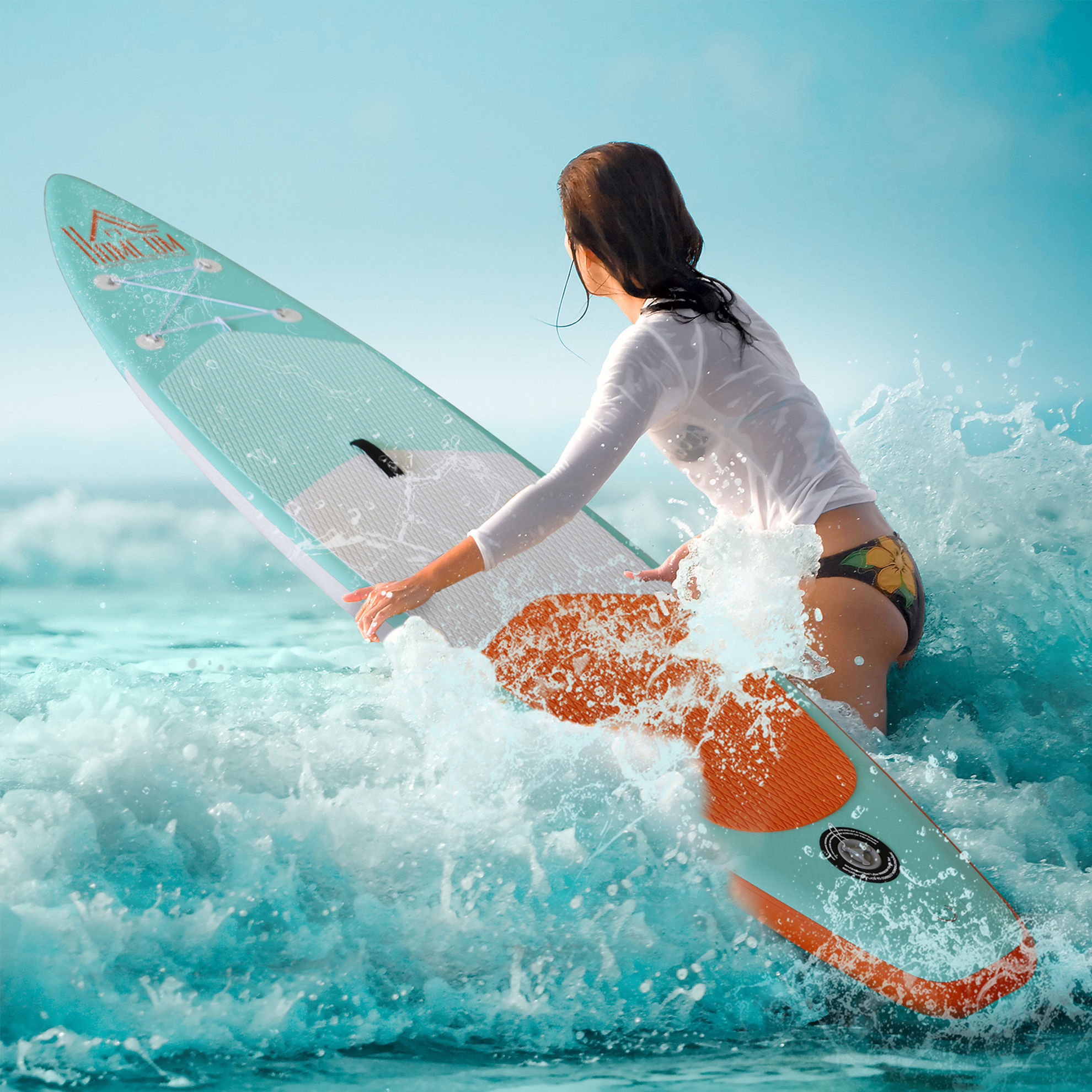 Aufblasbares Surfbrett mit Paddel online kaufen - Orbisana