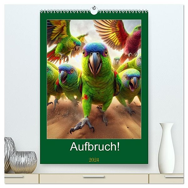 Aufbruch! (hochwertiger Premium Wandkalender 2024 DIN A2 hoch), Kunstdruck in Hochglanz, Calvendo, Harald Laier