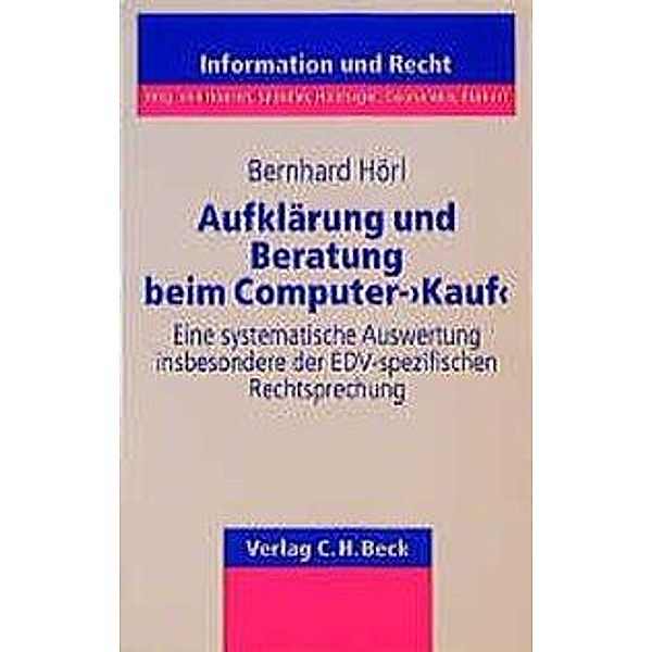 Aufklärung und Beratung beim Computer-'Kauf', Bernhard Hörl