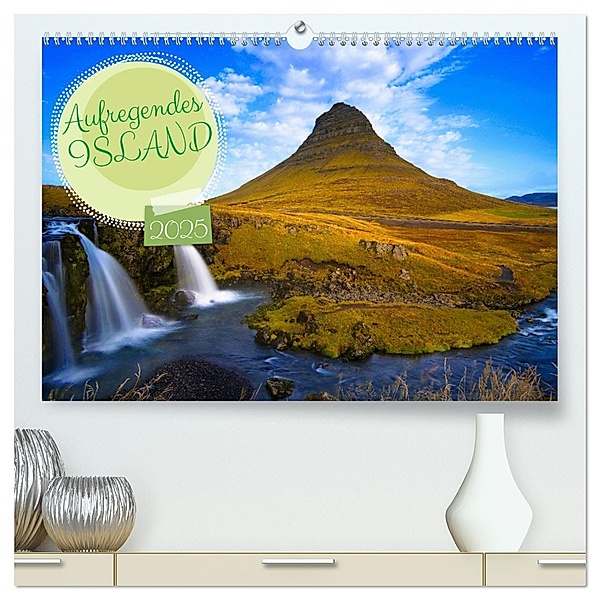 Aufregendes Island (hochwertiger Premium Wandkalender 2025 DIN A2 quer), Kunstdruck in Hochglanz, Calvendo, Heiko Taubenrauch