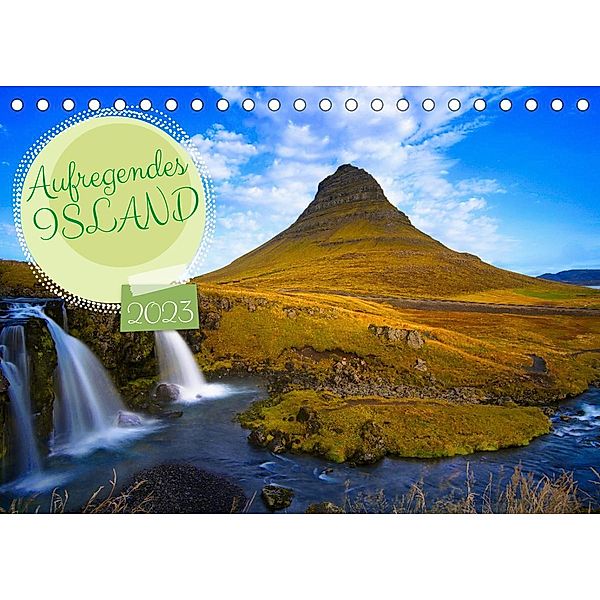 Aufregendes Island (Tischkalender 2023 DIN A5 quer), Heiko Taubenrauch