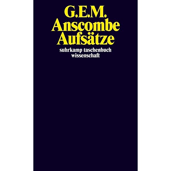 Aufsätze, Gertrude E. M. Anscombe
