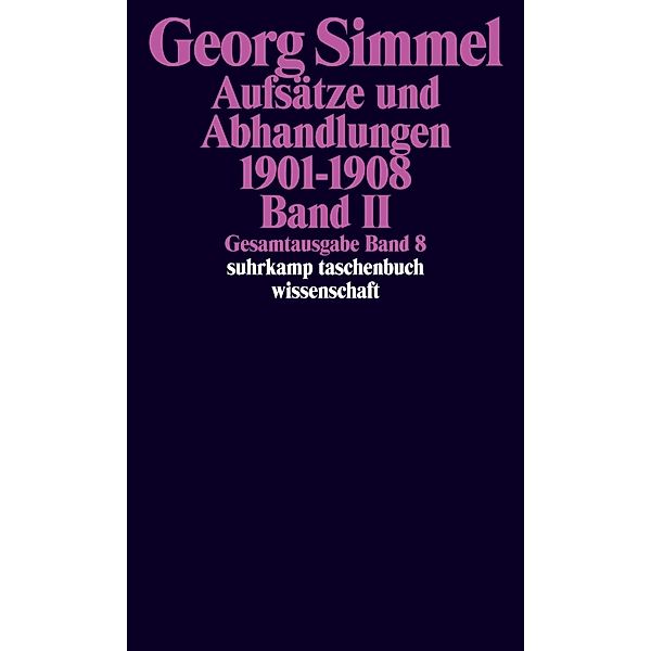 Aufsätze und Abhandlungen 1901-1908.Bd.2, Georg Simmel