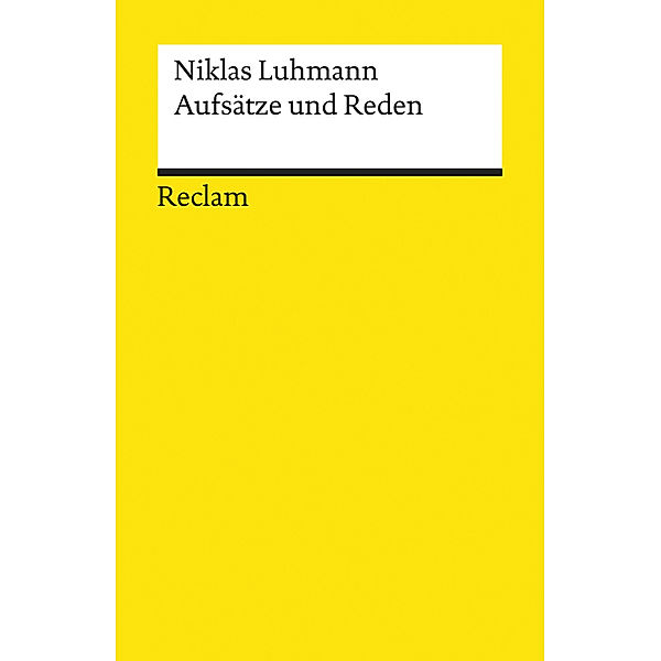 Aufsätze und Reden, Niklas Luhmann