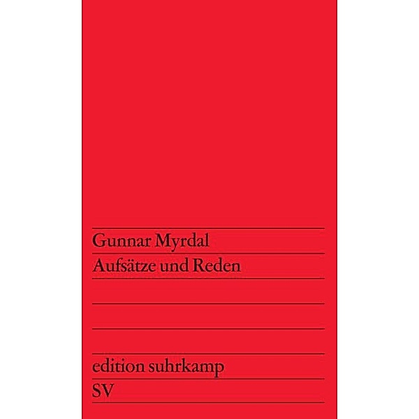 Aufsätze und Reden, Gunnar Myrdal
