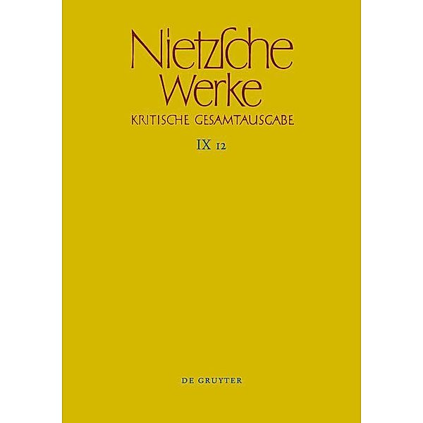 Aufzeichnungen aus den Archivmappen Mp XIV, Mp XV und Mp XVI, Friedrich Nietzsche