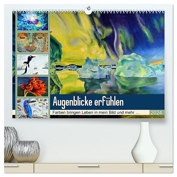 Augenblicke erfühlen (hochwertiger Premium Wandkalender 2024 DIN A2 quer), Kunstdruck in Hochglanz, Ulrike Kröll