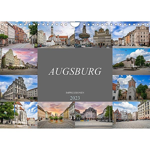 Augsburg Impressionen (Wandkalender 2023 DIN A4 quer), Dirk Meutzner
