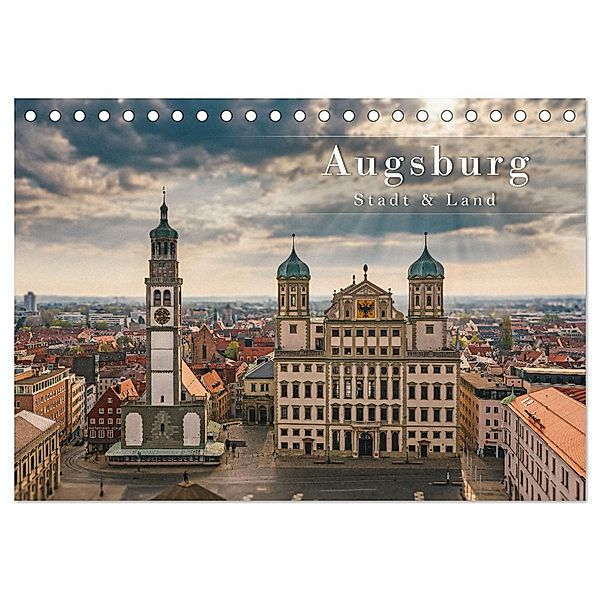 Augsburg - Stadt und Land (Tischkalender 2025 DIN A5 quer), CALVENDO Monatskalender, Calvendo, Patrick Rosyk