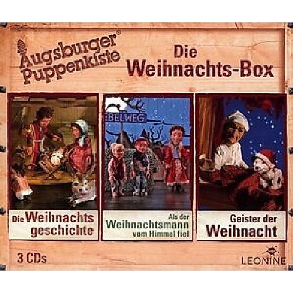 Augsburger Puppenkiste - Die Weihnachtsbox,3 Audio-CD, Diverse Interpreten